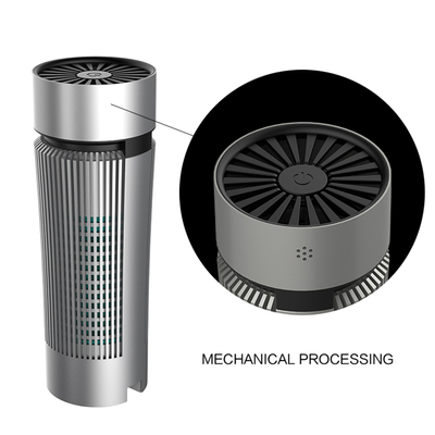 Liga de alumínio Shell do filtro de Hepa do purificador de Mini Portable Car Ionizer Air